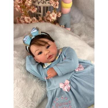 Imagem de Bebê Reborn Menina, Princesa, Enxoval Completo - Mundo Azul E Rosa