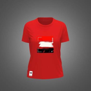 Imagem de Camiseta São Paulo Feminina Zé Carretilha Bandeira SPFC, Vermelho, M