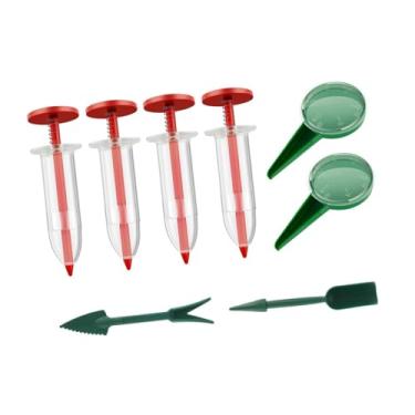Imagem de Fenteer Mini Spreadador de sementes Conjunto de sementes Manual de plantador de sementes conveniente Manual de semeadura e Widger Conjunto para flores