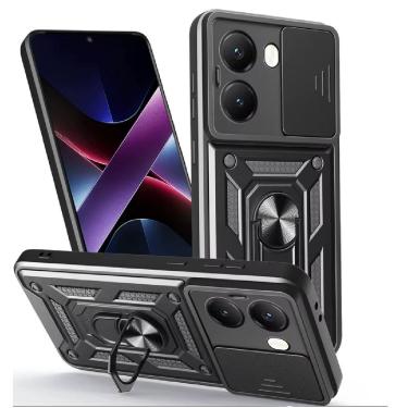 Imagem de Capa Capinha Armadura C/ Proteção da Camera Suporte Anel 360 P/ Pooco X7 PRO