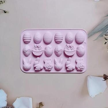 Imagem de Molde De Silicone Para Ovo De Páscoa, 18 Furos, Coelho, Chocolate, Sor