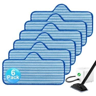 Imagem de Yuunaie Almofadas de esfregão a vapor para limpador a vapor Dupray, pacote com 6 almofadas de microfibra limpas e reutilizáveis para limpador a vapor Dupray, acessórios para limpador a vapor Dupray