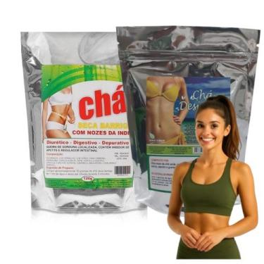 Imagem de Chá com nozes + chá Desinche perder peso com saúde - Essencia natural