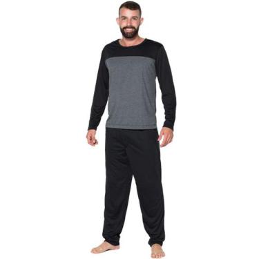Imagem de Pijama Masculino Calça e Blusa Manga Longo Conforto - Bella Fiore Moda