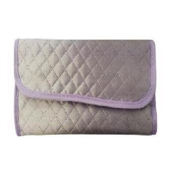 Imagem de Conjunto 12 Pincéis Maquiagem Macrilan com Necessaire (Cinza)