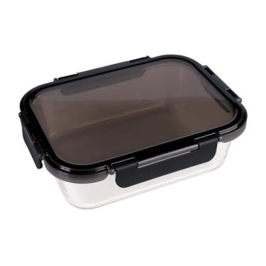 Imagem de Mor - Pote Refratário Retangular com Tampa Preta 1,5 Litros