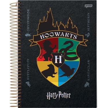 Imagem de Caderno Espiral Universitário 10 Matérias 200f Harry Potter Hogwarts Jandaia Estampa 7
