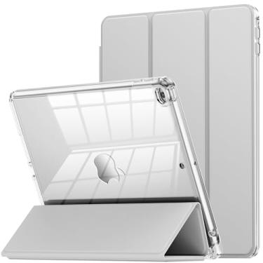 Imagem de INFILAND Capa para iPad 6ª/5ª geração (2018/2017) iPad 9,7 polegadas, iPad Air 2, capa protetora inteligente transparente com suporte fino (prata)