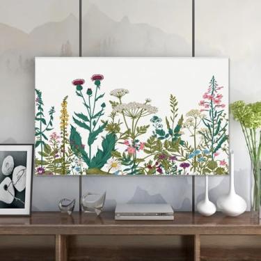 Imagem de HSTANGKY Capa protetora de tela para TV, tela de TV, tecido macio, poliéster, LCD, LED, TV, universal, plano/curvado, desktop/monitor de computador decorativo-branco 3||80 polegadas