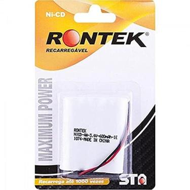 Imagem de Bateria Recarregável Universal Para Telefone sem Fio 600mAh 3, 6V RONTEK, Rontek, UN-3x AA, Branco