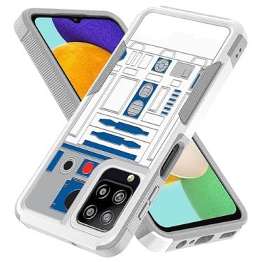 Imagem de Candykisscase Para Samsung Galaxy A42 5G, R2D2 Astromech Droid Robot Padrão Absorção de Choque PC Rígido e Interior Silicone Híbrido Camada Dupla Armadura Defender Capa para Samsung Galaxy A42 5G