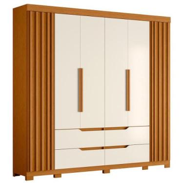 Imagem de Guarda Roupa Doble Casal Quarto Com 6 Portas e 4 Gavetas - Albatroz, C