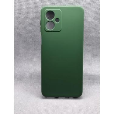 Imagem de Capa Silicone Aveludada Moto G54 (Verde Escuro)
