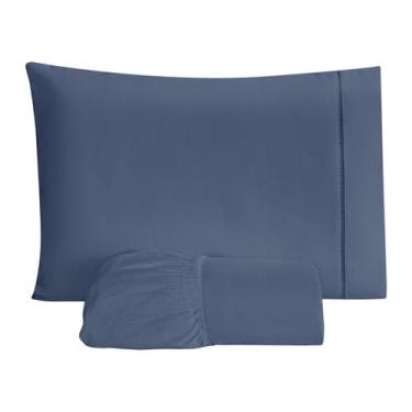 Imagem de Jogo De Lençol 600 Fios Egípcios Algodão Solteiro 2 Peças - Vitor Bord