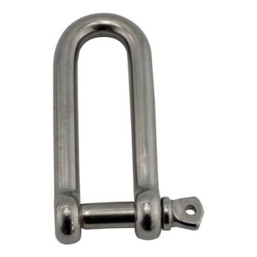 Imagem de Tornel Manilha Longa Reta Em Aço Inox 8 X 64 Mm Carga 605Kg - Abrolhos