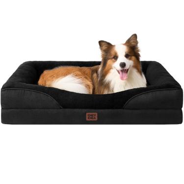 Imagem de Cama de cachorro EHEYCIGA Memory Foam para cães grandes com forro impermeável
