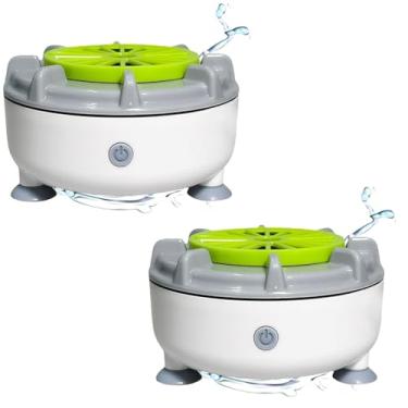 Imagem de Lavadoras portáteis de frutas e vegetais, limpador ultrassônico de garrafas, à prova d 'água, limpador elétrico de frutas, aparelho portátil sem fio USB para lavar frutas, (2 pacotes)