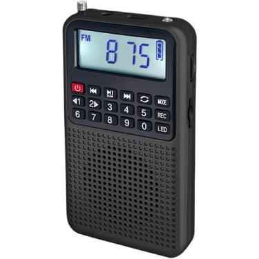 Imagem de Rádio portátil YOFITS YF39 FM AM com Bluetooth, gravação de voz