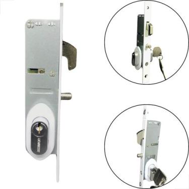 Imagem de Fechadura Bico De Papagaio Papaiz 815 Porta De Correr Branca - Udinese