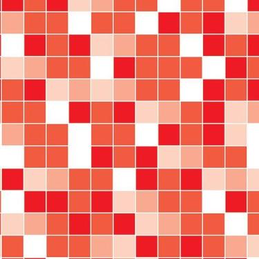 Imagem de Papel de Parede Adesivo Pastilha Vermelha - 012 - Multimpressão