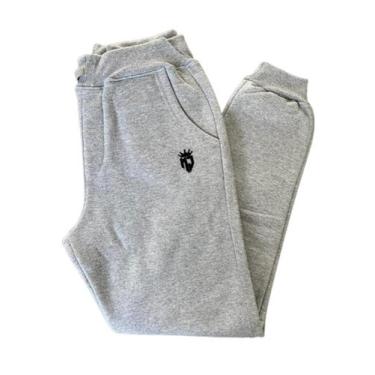 Imagem de Calça Moletom Infantil Menino - Tam. 2 ao 16 - Mita Jeans, Cinza claro