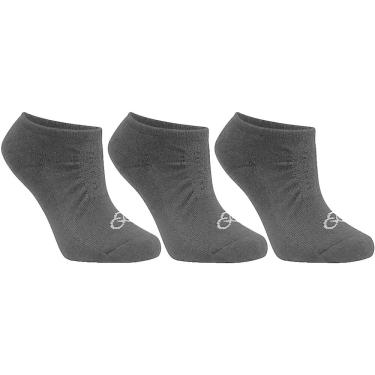 Imagem de Meia Olympikus Cano Invisível Esportiva Atoalhada Macia Kit 3 Pares Feminina