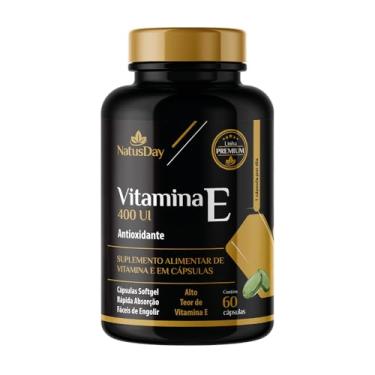 Imagem de Vitamina E 400ui - 60 Cápsulas - Natusday Premium - Auxilia na proteção das células contra os danos causados pelos radicais livres
