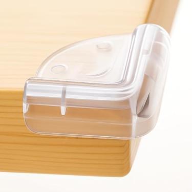 Imagem de Kit 8 Protetores de Quina Transparente em Silicone Macio Resistente - Protetor de Canto para Bordas de Mesa e Móveis em Geral Cantos Afiados - Proteção e Segurança para Crianças e Bebês