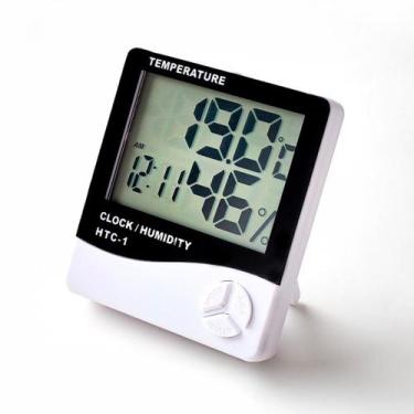 Imagem de Higrômetro Digital Medidor De Temperatura E Umidade Externa