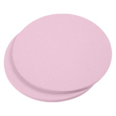 Imagem de menolana 2x Almofadas de apoio para joelho de ioga 18 cm Almofada de equilíbrio esportiva redonda antiderrapante para proteção de joelho e cotovelo Almofada de, Rosa