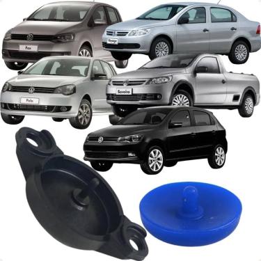 Imagem de 2X Tampa Coletor Adimissão Com Diafragma Azul Gol G5 Fox Pol