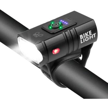 Imagem de 2X Farol Lanterna Bike Led T6 Profissional Bateria Recarregá