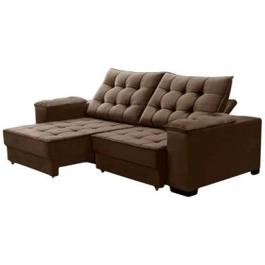 Imagem de Sofa Retratil e Reclinavel 230cm Toronto Jandaia, Marrom