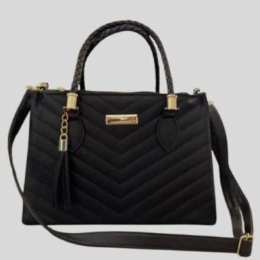 Imagem de Bolsa Media Tóquio Feminina Linda Bolsa Com Duas Alças de Mão e de Omb