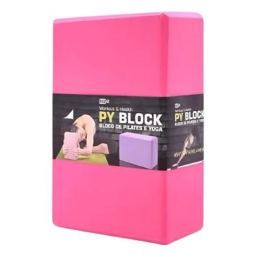 Imagem de Bloco Para Exercícios Yoga Pilates Meditação Alongamento (Rosa, 23 cm x 8 cm x 15 cm)