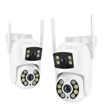 Imagem de Câmera de Segurança Lente Dupla Wi-Fi IP66 360° – Monitoramento Completo e Visão Panorâmica