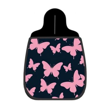 Imagem de Lixeira De Carro Organizador Lixinhocar Borboletas Rosas Escuro