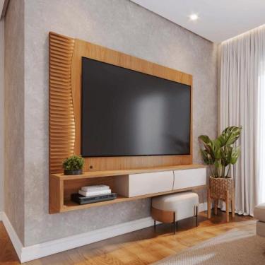 Imagem de Painel sala Acadia Freijo Off White Matte - Mais de Casa