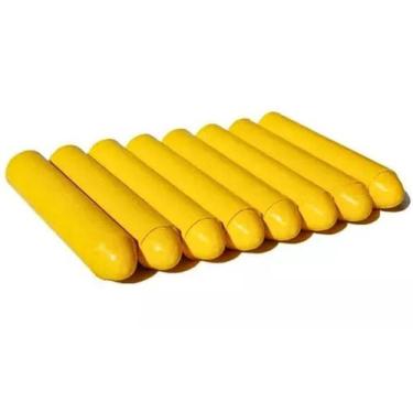 Imagem de Giz Amarelo Redondo Pitoco 75 x 14mm Caixa c/ 08 pcs - 3105E - Giz Sol