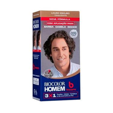 Imagem de Tonalizante Biocolor Homem Masculino Bozzano Louro Escuro 3x1