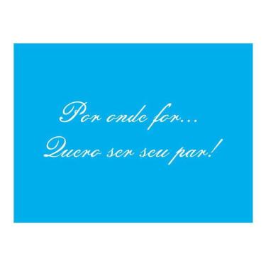 Imagem de Stencil Tamako Quero Ser Seu Par - 15X20Cm - Ref 8893