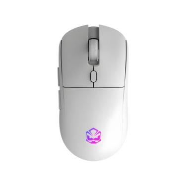 Imagem de Mouse Gamer Sem Fio PCYes Basaran Stealth White Ghost 10000 DPI RGB 6 
