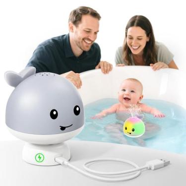 Imagem de Aspersor de brinquedos de banho ANGGIKO Whale 2025 com base de carrega