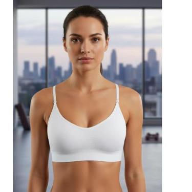 Imagem de Sutiã top She Mash Alças e Bojo removivel em Microfibra sem costura - 