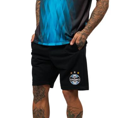 Imagem de Bermuda Moletom Grêmio Oficial Masculina Torcedor