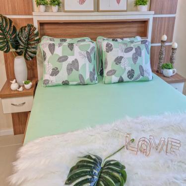 Imagem de Jogo de Lençol Malha 100% Algodão king Size Verbena Linha Trento Camitália 3 peças