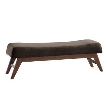 Imagem de Puff Hórus Marrom e Imbuia 100 cm - Sofani