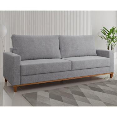 Imagem de Sofá Living 3 Lugares 220cm Linhão Chanel Viero Móveis, Linhao Nanquim