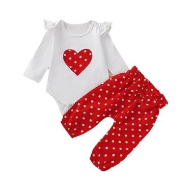 Imagem de Conjunto de Roupas para Bebê Recém-Nascido - Macacão, Calça e Tiara (0