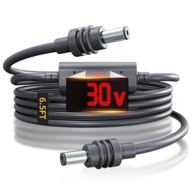 Imagem de Starlink Mini cabo de alimentação USB-C para CC com visor de tensão (5 m) – Cabo de extensão de carregamento rápido compatível com mini roteador Starlink, acessório de fonte de alimentação portátil